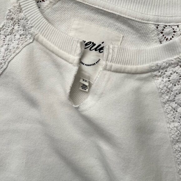 NWOT** Aerie Hey Crochet Sweatshirt - Picture 5 of 6